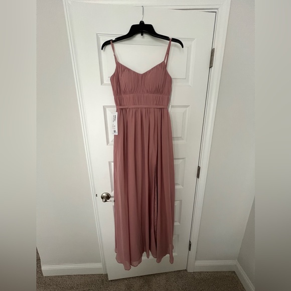 NWT Azazie Yanelie Dusty Rose size 0 - Picture 7 of 12